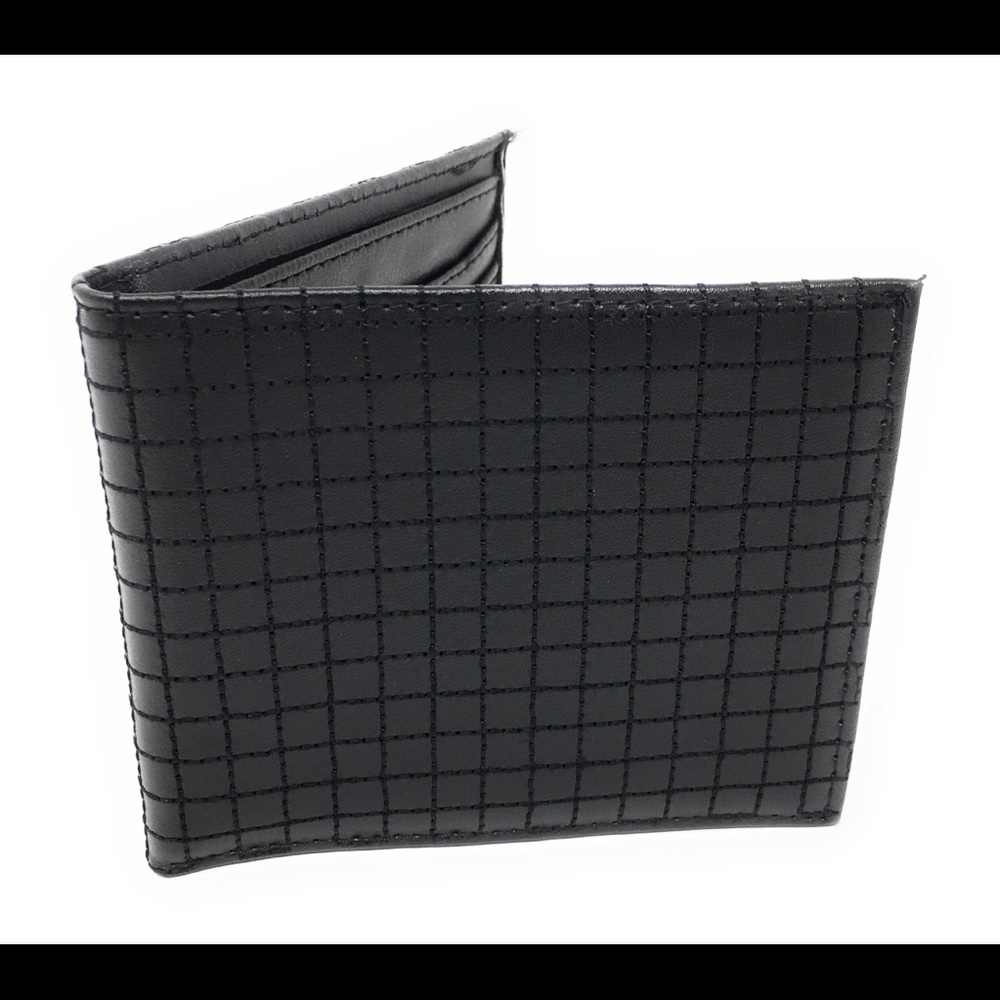 Mens Leather Wallet  8 Slots Includes ID Window